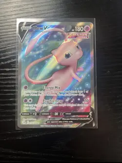 Pokemon Mew v Full Art Holo Ultra Rare TCG Card 250/264 Fusion Strike - Image 3