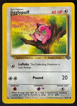 Unlimited Jigglypuff - Jungle - #54/64 - Vintage Pokemon Card 1999 WOTC - Image 1