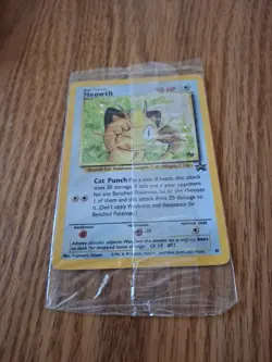 Meowth Game Boy Promo Holo Card In Original Cello Package - Image 1