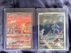 Pokemon SVP Mew ex SVP 053 & Mewtwo SVP 052 Holo Promo Card - Image 1
