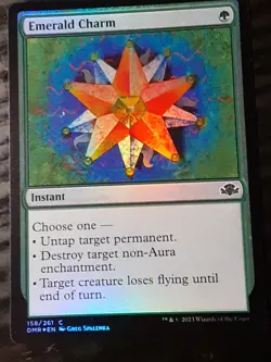 Emerald Charm FOIL , Dominaria Remastered , NM , MTG, FREE SHIPPING - Image 1