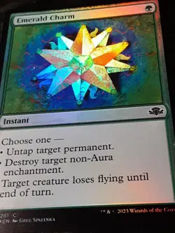 Emerald Charm FOIL , Dominaria Remastered , NM , MTG, FREE SHIPPING - Image 3