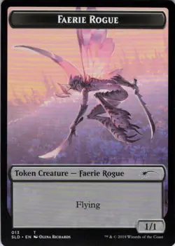 MTG Faerie Rogue Token (13) | NM | Secret Lair Bitterblossom Dreams {SLD} - Image 1