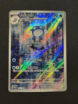 Pokemon Poliwhirl 176/165 SV: Scarlet & Violet 151 Illustration Rare Near Mint - Image 1