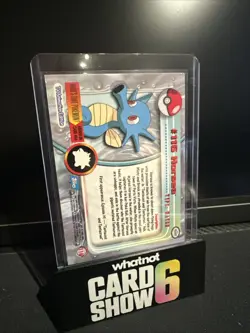 Rainbow Foil Topps Pokemon 116 Horsea Blue Label NM - Image 2