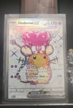 Pokemon TCG Dedenne EX 239/193 Paldea Evolved Ultra Rare Full Art Holo - Image 1
