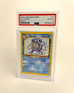 Pokemon PSA 6 POLIWHIRL 57/130 - BASE SET 2 - Image 1