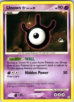 Unown (W) 80/146 Legends Awakened Pokemon TCG LP Normal - Image 1