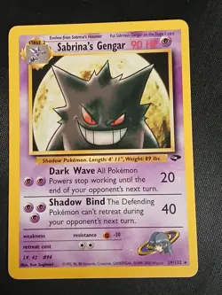 Sabrina’s Gengar 29/132 Pokemon Gym Challenge Rare LP - Image 1