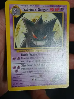 Sabrina’s Gengar 29/132 Pokemon Gym Challenge Rare LP - Image 4