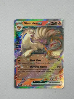 Pokemon TCG Scarlet & Violet Mew 151 Ninetales EX 038/165 Double Holo Rare NM/LP - Image 1