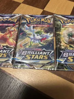 Pokemon Brilliant Stars Booster Packs Complete Art Set (4 Packs) FACTORY SEALED - Image 5