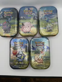 LOT OF 5 SEALED ✅ Pokemon TCG Ascended Heroes MINI TINS Brand New - Image 2