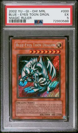 Yu-Gi-Oh TCG Blue-Eyes Toon Dragon MRL-000 Unlimited Secret Rare Card - Image 1