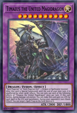 Yugioh! Timaeus the United Magidragon Maze of the Muertos MZMU-EN012 - Image 1