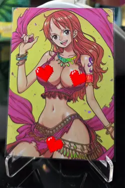 One Piece (Nami) - Double Sided - ACG Waifu Sexy Nude Trading Card OPCG - Image 1