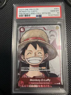 Monkey D Luffy P-001 Alt Art One Piece English 25th Anniversary Edition PSA 10 - Image 1