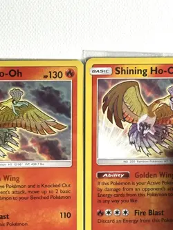 2 SEALED Shining Ho-Oh SM70 Shining Legends Promo Holo Pokemon Cards + Figurine - Image 3