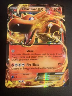 💥CHARIZARD EX HP180 RARE FOIL 11/106 Pokemon JUMBO OVERSIZE CARD - MINT-💥 - Image 1