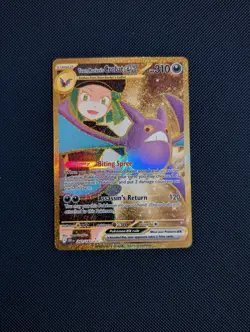Team Rocket's Crobat Ex 242/182 - Destined Rivals - Near Mint Gold Pokemon Card - Image 1
