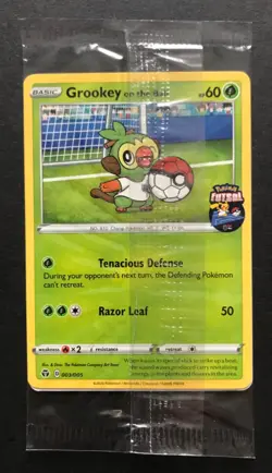 Grookey On The Ball 003/005 Futsal Pokemon Card PROMO UK Exclusive NEW SEALED - Image 1