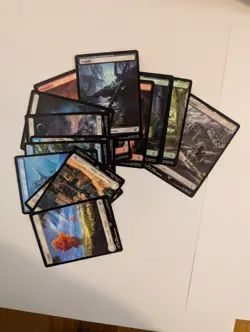 Final Fantasy Set 32x (16 Foil,16 Non-Foil) Full Art Lands MTG FIN - Image 3