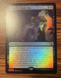MTG MKM Karlov Manor Deadly Cover-Up Foil x1 NM/M Rare - Image 1