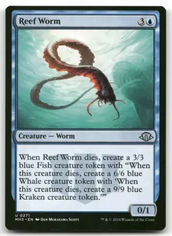 Reef Worm #271 MTG Modern Horizons 3 NM X1 - Image 1