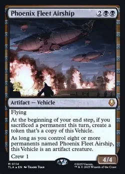 Phoenix Fleet Airship - Foil Prerelease Promo TLA NM MTG - Image 1