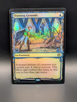 MTG - Training Grounds - FOIL SHOWCASE - Enchantment - MAT #59 - Rare - Image 1