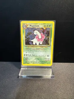 Pokemon TCG Meganium Neo Genesis Holo Rare Card 10/111 - Image 1