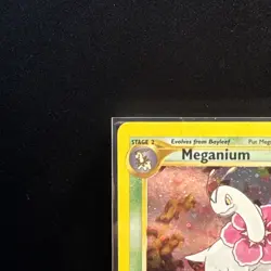 Pokemon TCG Meganium Neo Genesis Holo Rare Card 10/111 - Image 2
