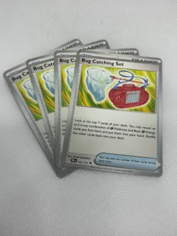 4x Bug Catching Set 102/182 – Prismatic Evolutions – Pokemon TCG – Playset - Image 1