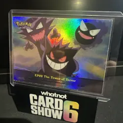 Pokemon Topps EP22 The Tower Of Terror Rainbow Foil Blue Label LP - Image 1