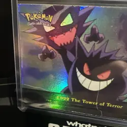 Pokemon Topps EP22 The Tower Of Terror Rainbow Foil Blue Label LP - Image 2