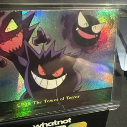 Pokemon Topps EP22 The Tower Of Terror Rainbow Foil Blue Label LP - Image 3