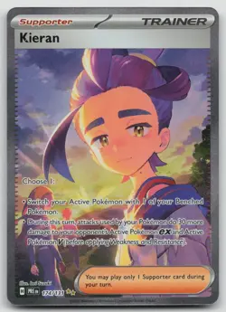Kieran 174/131 Pokemon TCG SV: Prismatic Evolutions Special Illustration Rare NM - Image 1