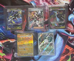 5 NM Pokemon TCG Card Lot SIR HR UR & IR Phantasmal Flames White Flare Prismatic - Image 1