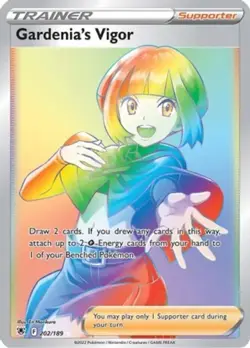 1x Gardenia's Vigor - 202/189 - Secret Rare NM-Mint Pokemon SWSH10 - Astral Radi - Image 1