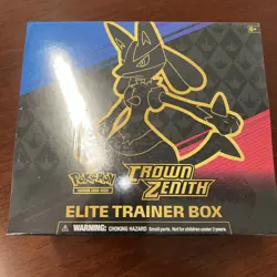 POKEMON CROWN ZENITH FACTORY SEALED ELITE TRAINER BOX ETB - Image 1