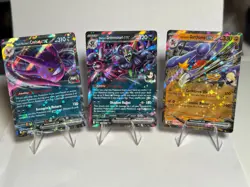 Pokemon Destined Rivals Grimmsnarl ex 136/182 & Crobat Ex 122/182 & Garchomp Ex - Image 1