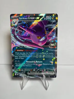 Pokemon Destined Rivals Grimmsnarl ex 136/182 & Crobat Ex 122/182 & Garchomp Ex - Image 2