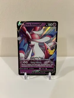 Pokemon SWSH: Sword & Shield Promo Dark Sylveon V SWSH134 Holo Celebrations NM - Image 1