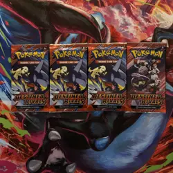 Bulk Lot POKEMON Scarlet & Violet Destined Rivals Booster Packs x4 Live Auction - Image 1