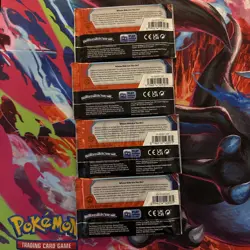 Bulk Lot POKEMON Scarlet & Violet Destined Rivals Booster Packs x4 Live Auction - Image 2