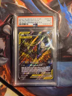 2019 Pokemon Moltres Zapdos Articuno GX SM210 PSA 9 Mint BEST PRICE LOOK - Image 1
