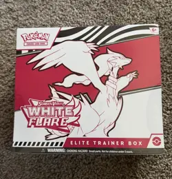 Pokemon Scarlet and Violet White Flare Elite Trainer Box ETB Sealed - Image 1