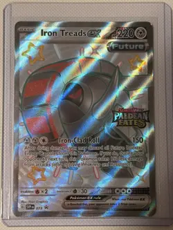 Iron Treads ex 073 STAMPED Paldean Fates Black Star Promo Pokemon TCG MINT - Image 1