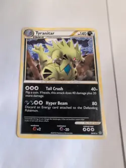 Pokemon TCG - Tyranitar - 26/95 - HGSS - Unleashed - Regular - Rare - MP - Image 1