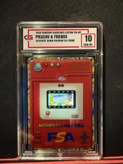 PIKACHU & FRIENDS 35MM RARE FILM FRAME CELL FROM POKEMON THE MOVIE 2000 CG 10 - Image 1